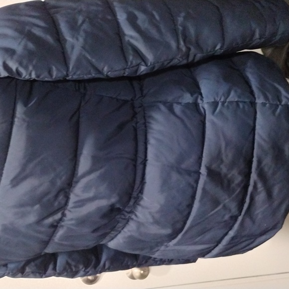 Tommy Hilfiger blue quilted mid length winter coat. Small - Picture 11 of 13
